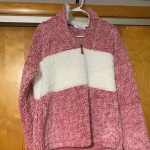 Plus size fleece pull over